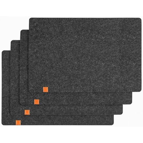 Justinus Tischset Life Style , Anthrazit , Textil , 45x30 cm , Wohntextilien, Tischwäsche, Tischsets