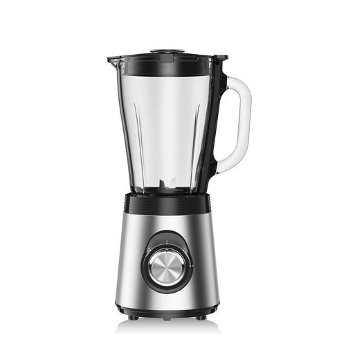 Mican Standmixer , Klar, Schwarz, Edelstahl , Metall, Kunststoff, Glas , 1,5 L , 28x33x20 cm , Lfgb , rutschfeste Füße, Sicherheitsschloss, einfache