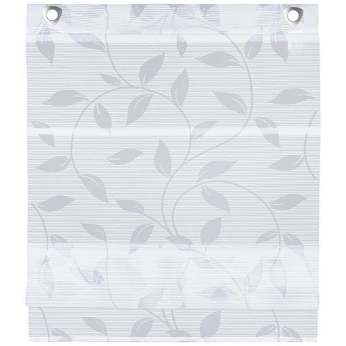 Novel Magnetrollo Boria, Weiß, Textil, Blätter, 80x130 cm, Oeko-Tex® Standard 100, Länge universell einstellbar, Wohntextilien, Rollos & Jalousien, Rollos