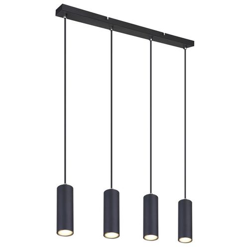 Globo Hängeleuchte , Schwarz , Metall , 6x120x65 cm , Lampen & Leuchten, Innenbeleuchtung, Hängelampen, Esstischlampen