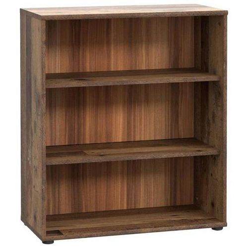 Regal , Dunkelbraun, Graubraun , Holzwerkstoff , 2 Fächer , 73.7x85.5x34.8 cm , Typenauswahl, Beimöbel erhältlich, stehend , Wohnzimmer, Regale,