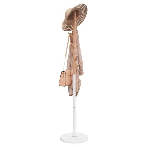 Garderobenständer 172 Cm Pulverbeschichtetes Eisen | Farbe: Weiß