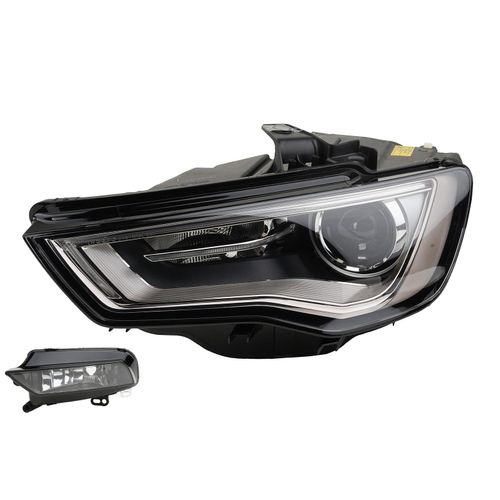 Johns, Scheinwerfer Front passend für Audi A3 8V 04/12- Xenon D3S L + Nebelscheinwerfer 8V0941043C 8V0941043M 8V0941699B