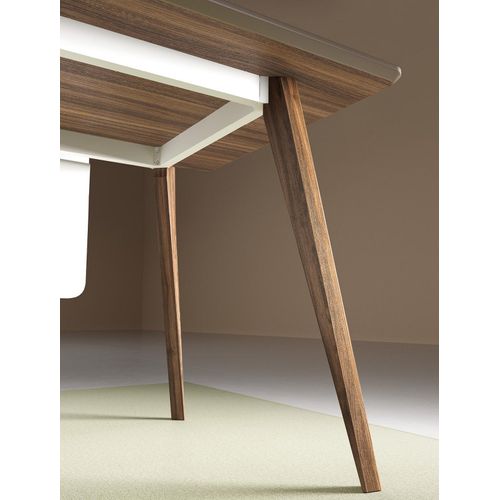 Schreibtisch Leder Büro Tische Designer Einrichtung Tisch Möbel Sessel Set 2tlg.