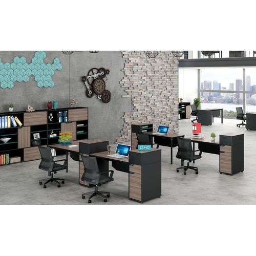 Computertisch Schreibtisch Tische Bürotisch Arbeitstisch Büro Tisch Holz Regal