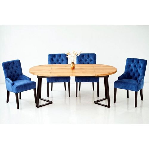 Tisch Modern Esstisch Holz Design Holztisch Wohn Tische Ess Zimmer 110/150x80cm