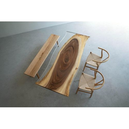 Esstisch Meer Wasser River Echtes Holz Flusstisch 220x90 Tische Epoxidharz Neu
