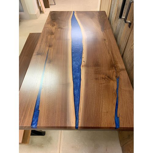 wasserfall tisch epoxid harz esstisch epoxy tische echtes holz massive möbel