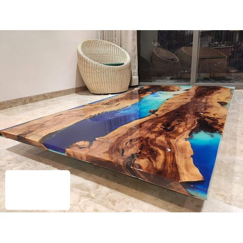 Esstisch Design Tisch Moderne Tische Meer Ozean Fluss Epoxid Harz Möbel 200x90