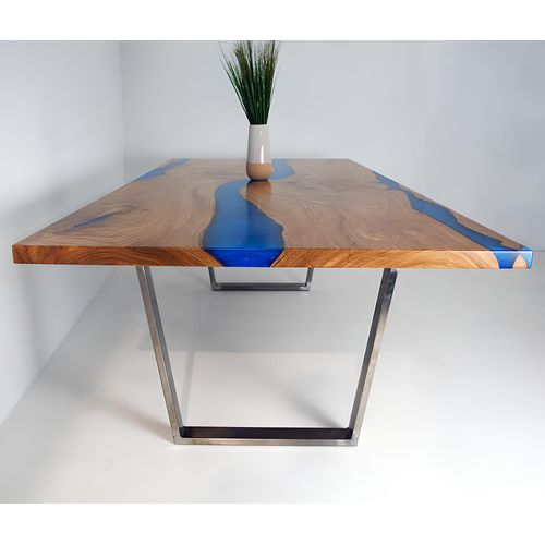 Tische Esstisch Design Tisch Moderne Meer Fluss Möbel 220x90 Epoxid Harz Ozean