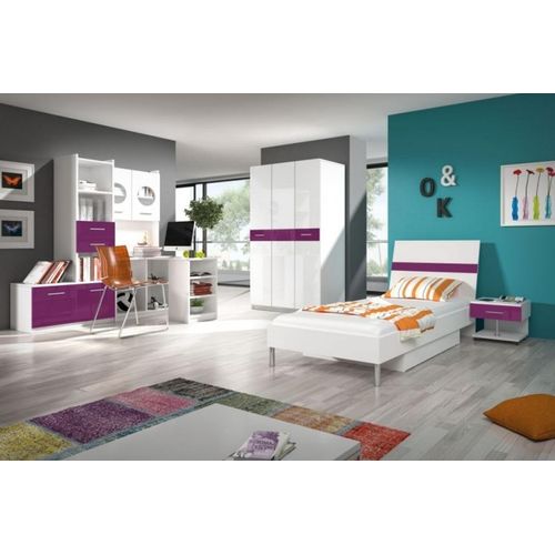 Eckschreibtisch Modern Schreibtisch Holz Jugend Kinderzimmer Weiß Möbel Design