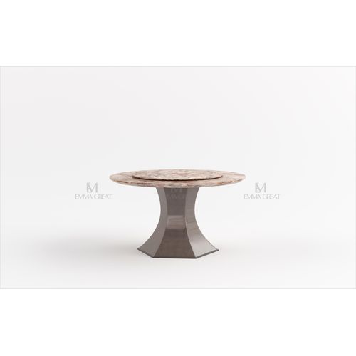 Runder Esstisch Rund Tisch Wohnzimmer Küche 135cm Luxus Marmor Runde Tische Neu