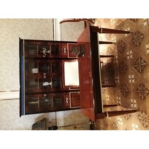 Schreibtisch Büro Tisch Klassischer Designer Office Tische Barock Rokoko Holz