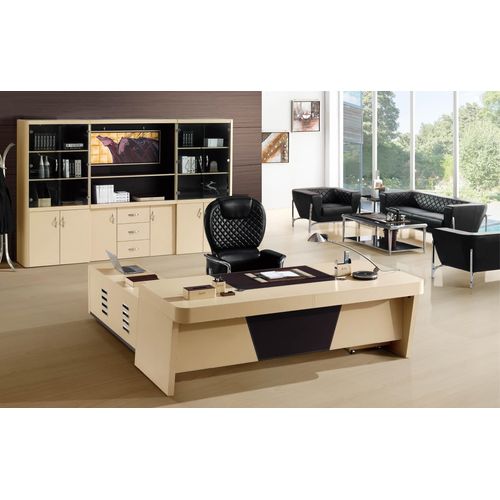 Design Tisch Eckschreibtisch Büro Chef Zimmer Schreibtische Praxis Kanzlei Möbel