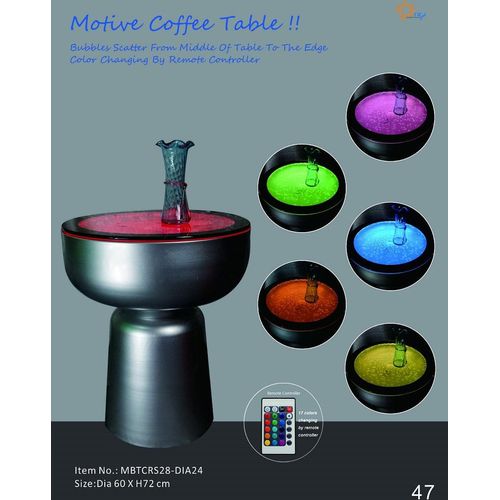 Design Tisch Wasser Säulen Säule Water Sofa Tische LED Beistell Tische Säulen