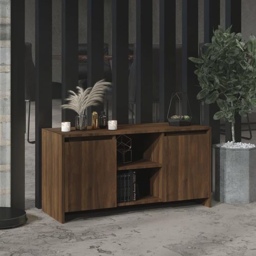 Tv-Schrank -Optik 102X37,5X52,5 Cm Holzwerkstoff | Farbe: Braune Eiche