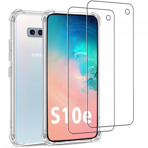 Hülle Galaxy S10e und 2 schutzfolien - TPU - Transparent
