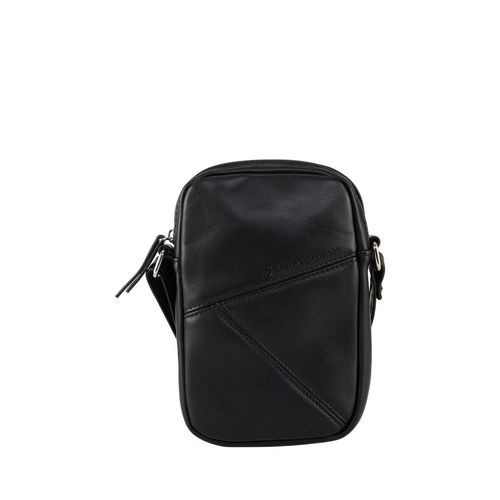 TOM TAILOR DENIM Damen TTMILLA Smartphone Tasche im Patchwork-Style, schwarz, Uni, Gr. ONESIZE