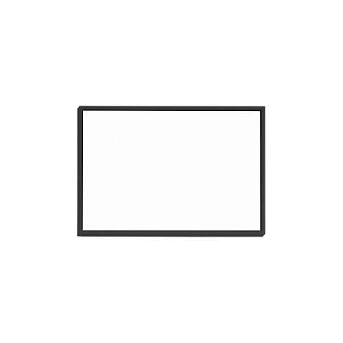 moedel Türschild Madrid, DIN A6, Querformat, Aluminiumrahmen, Polyesterabdeckung, Klebemontage, B 150,5 x H 105,5 mm, schwarz