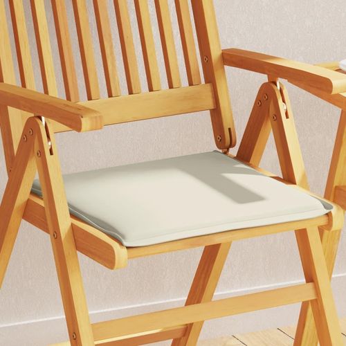 Garten-Sitzkissen 2 Stk. 45X45X2 Cm Quadratisch | Anzahl im Paket: 6 | Farbe: Creme