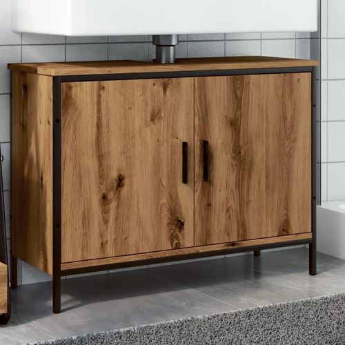 Waschbeckenunterschrank Artisan-Eiche 80X30X60 Cm Holzwerkstoff