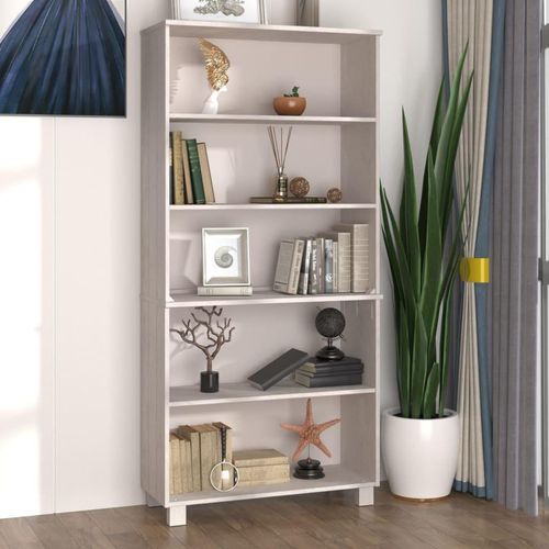 Highboard Hamar Massivholz Kiefer | Farbe: Weiß