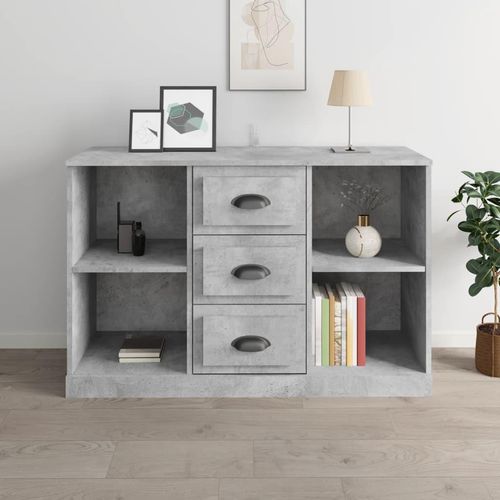 Sideboard 104,5X35,5X67,5 Cm Holzwerkstoff | Farbe: Betongrau
