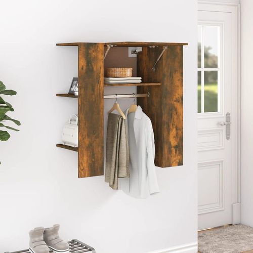 Flurschrank 97,5X37X99 Cm Holzwerkstoff | Farbe: Räuchereiche