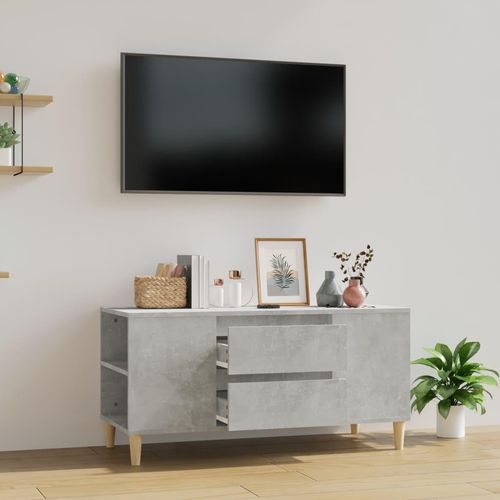 Tv-Schrank 102X44,5X50 Cm Holzwerkstoff | Farbe: Betongrau