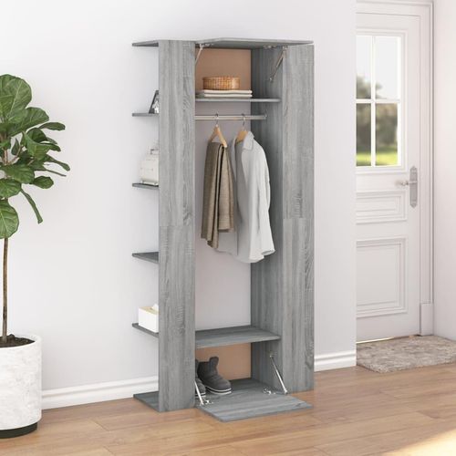 Flurschränke 2 Stk. Holzwerkstoff | Farbe: Grau Sonoma