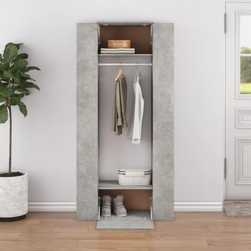 Flurschränke 2 Stk. Holzwerkstoff | Farbe: Betongrau