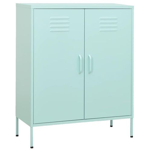 Beistellschrank 80X35X101,5 Cm Stahl | Farbe: Mintgrün