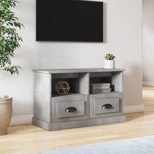 Tv-Schrank Holzwerkstoff | Farbe: Betongrau