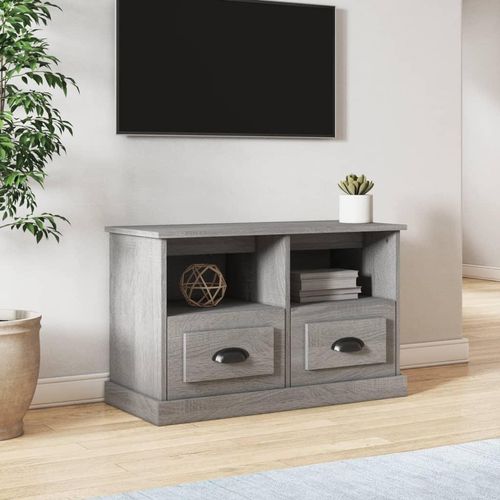 Tv-Schrank Holzwerkstoff | Farbe: Grau Sonoma