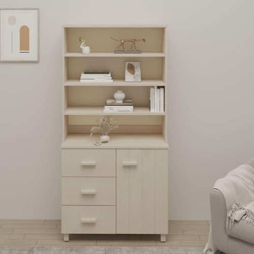 Highboard Hamar Massivholz Kiefer | Farbe: Honigbraun