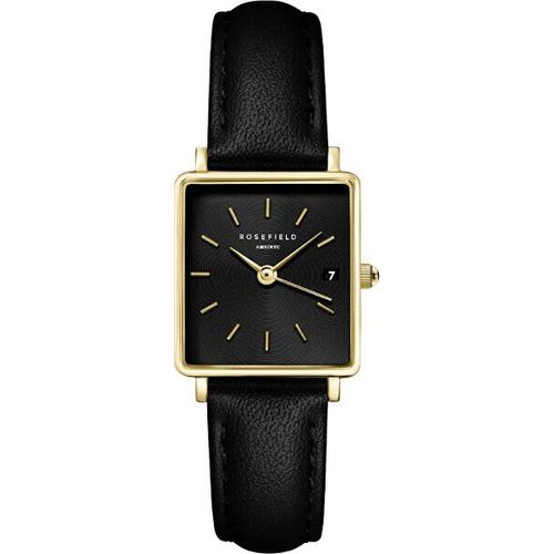 Rosefield QBBLG-Q53 - Boxy XS - Schwarz Matt - Uhr