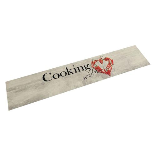 Küchenteppich Waschbar Paprika Samt Pfeffer | Größe: 60 x 300 cm