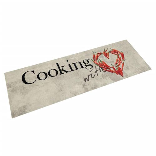 Küchenteppich Waschbar Paprika Samt Pfeffer | Größe: 60 x 180 cm