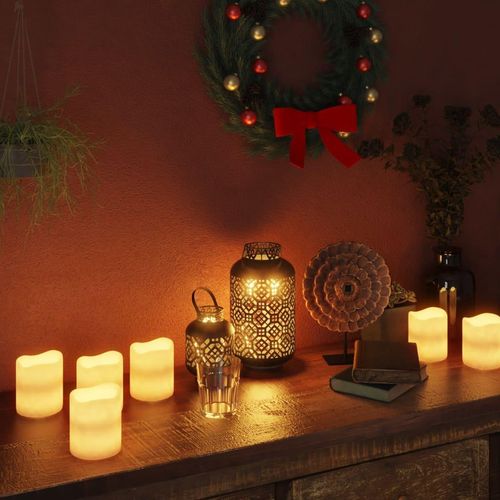 Led-Kerzen 12 Stk. Elektrisch Warmweiß | Anzahl im Paket: 24 | Farbe: Rosa