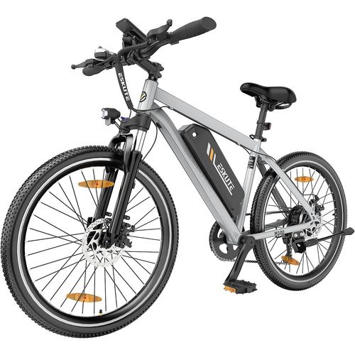 E-Bike Herren Damen, E-Mountainbike Elektrofahrrad 27.5 Zoll E-Cityrad mit 36V 10.4Ah Abnehmbarer Lithium-Akku, Heckmotor 50 Nm Drehmoment, EU-Konform