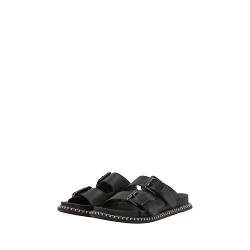 TOM TAILOR Damen Flache Sandalen mit Verschluss-Schnallen, schwarz, Uni, Gr. 36