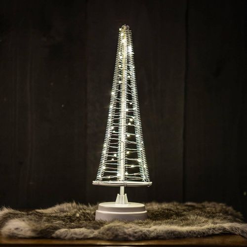 Baum Santa's Tree, Draht silber, Höhe 33,5 cm