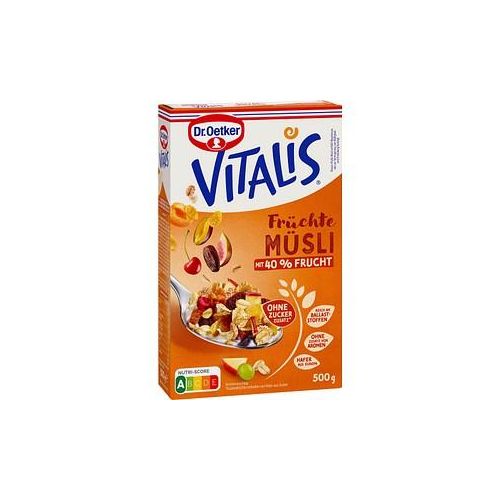 Dr. Oetker Vitalis Früchte ohne Zuckerzusatz Müsli 500,0 g