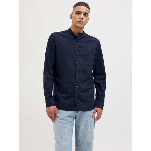 Jack & Jones Langarmhemd »JJESUMMER BAND SHIRT LS SN«, mit Bandkragen