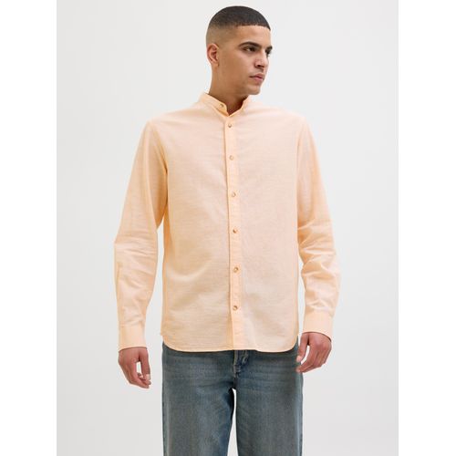 Jack & Jones Langarmhemd »JJESUMMER BAND SHIRT LS SN«, mit Bandkragen