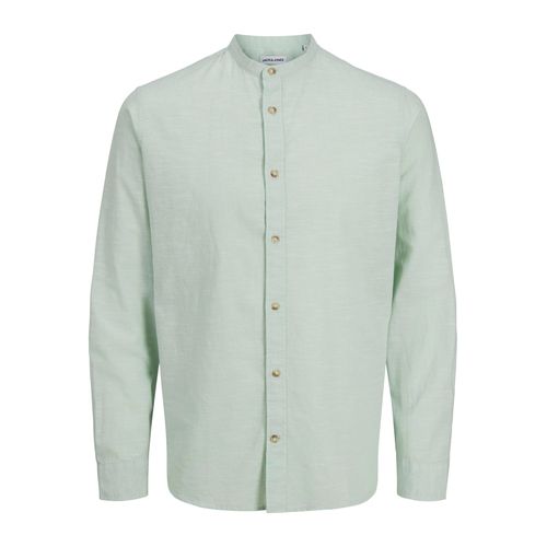 Jack & Jones Langarmhemd »JJESUMMER BAND SHIRT LS SN«, mit Bandkragen