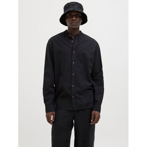Jack & Jones Langarmhemd »JJESUMMER BAND SHIRT LS SN«, mit Bandkragen