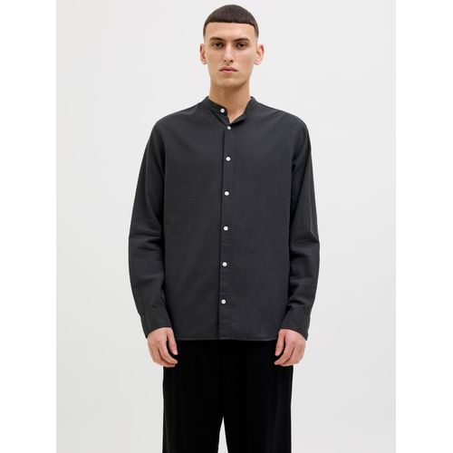 Jack & Jones Langarmhemd »JJEBREEZE BAND SHIRT LS SN«, mit Bandkragen