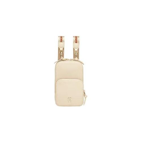 AIGNER Umhängetasche Zita Handytasche macadamia white