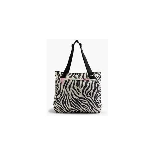 Shopper - Damen - animal-print - schwarz - one size